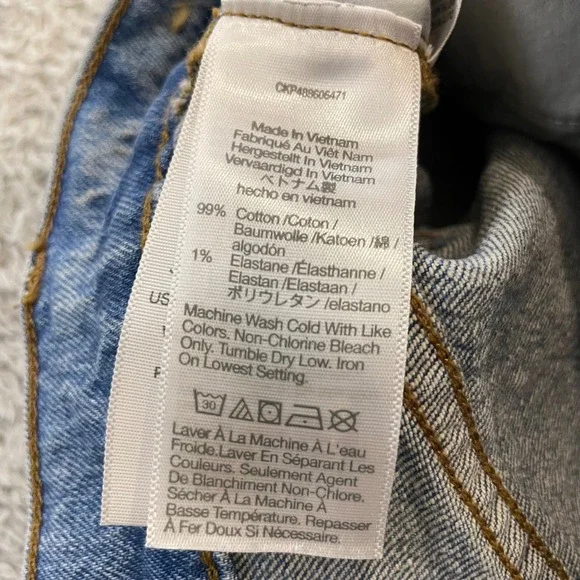 Madewell The Perfect Vintage Wide Leg Jean Womens 26x29 Blue High Rise NR475 - Picture 14 of 15